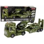 LEAN TOYS Komplekts Militārā tvertne Berzes piedziņas helikopters Kravas automašīna