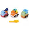 LEAN TOYS 3 būvmašīnu komplekts izjaukšanai + skrūvgriezis Betona maisītājs Celtnis Pašizgāzējs