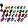LEAN TOYS Alumīnija atsperu automašīnu komplekts kastē 30 gab. Policijas un sporta automašīnas