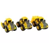 LEAN TOYS Celtniecības transportlīdzekļu komplekts 3 dzelteni modeļi