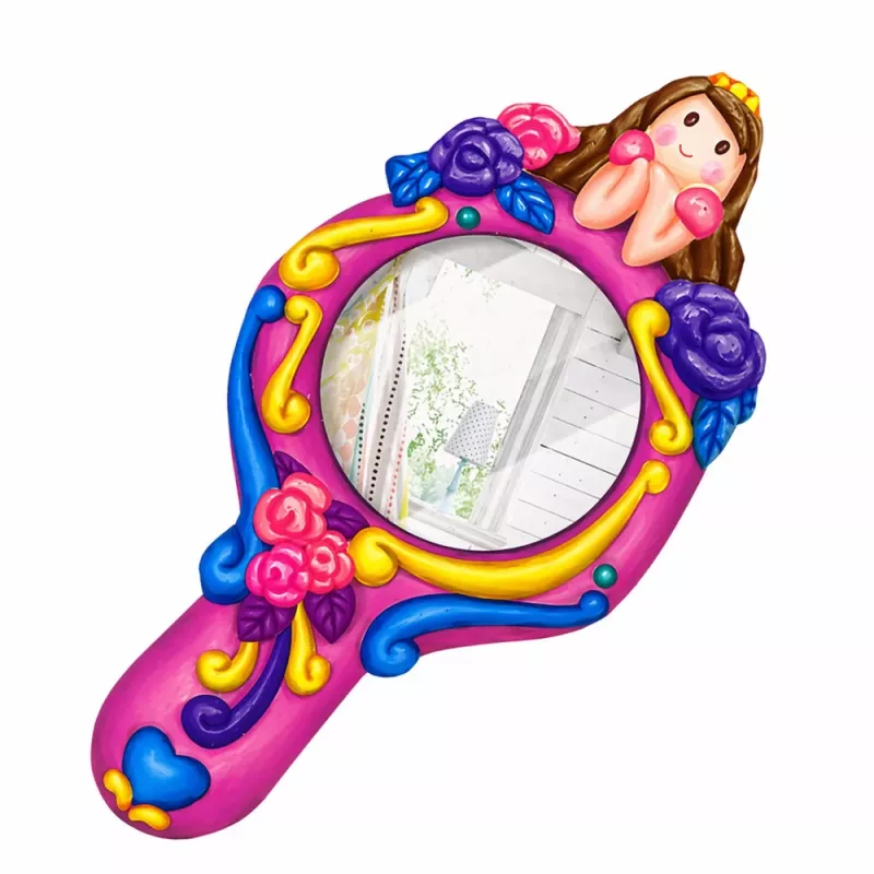 LEAN TOYS Radošo plastmasas spoguļveidņu un ģipša krāsu komplekts