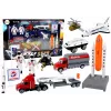 LEAN TOYS Figūru komplekts Space Truck Rocket 15 gab.