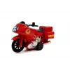 LEAN TOYS Ugunsdzēsēju transportlīdzekļu komplekts: Helikopters, Motocikls, Gaisma un Skaņa