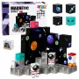 LEAN TOYS Magnētisko kluču komplekts Pixels 3D Space 100 gab.