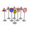 LEAN TOYS Ceļa zīmju komplekts ar gaismām un skaņām 23 cm