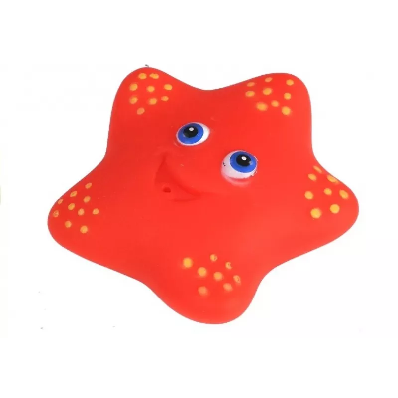 LEAN TOYS Vannas jūras dzīvnieku komplekts, gumijas zvejas sietiņš, 12 gab.