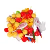 LEAN TOYS Saldumu, kūku un cepumu komplekts ar Velcro rotājumiem DIY