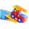 LEAN TOYS Transportlīdzekļu komplekts Policijas auto Ugunsdzēsēju auto Autotransporta piekabe Skrūvējami transportlīdzekļi
