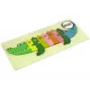 LEAN TOYS Koka puzļu komplekts Krokodila cipari