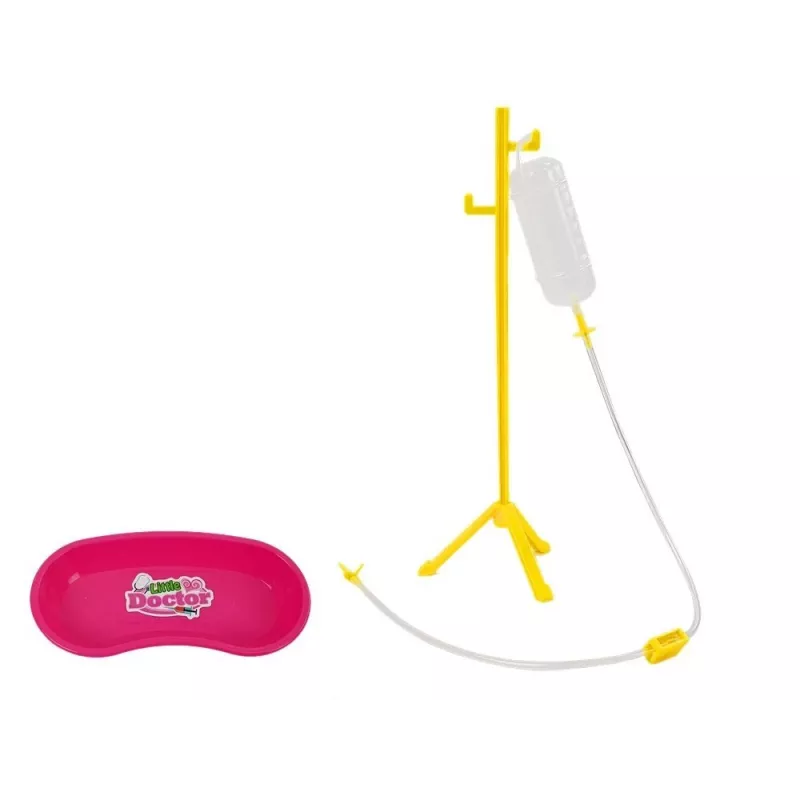 LEAN TOYS Mazs zobārsta medicīnas komplekts aksesuāri rozā futrālī