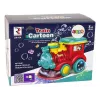 LEAN TOYS Soap Bubble Locomotive Rides Light Sounds Blue
