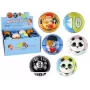 LEAN TOYS Mīkstā bumba ar maziem rakstiem un krāsām mazulim, diametrs 7 cm