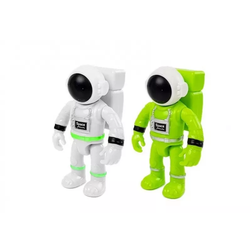 LEAN TOYS Space Rocket Astronom Cosmos Light & Sound – Battery-Powered Electronic Toy Rocket with Astronaut Figure (3x AA)