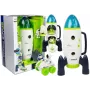 LEAN TOYS Space Rocket Astronom Cosmos Light & Sound – Battery-Powered Electronic Toy Rocket with Astronaut Figure (3x AA)