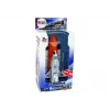LEAN TOYS Space Rocket ar metāla kosmosa kuģi - Pull-Back, gaismas un skaņas efekti, aerokosmiskās rotaļlietas komplekts