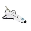 LEAN TOYS Space Rocket ar metāla kosmosa kuģi - Pull-Back, gaismas un skaņas efekti, aerokosmiskās rotaļlietas komplekts
