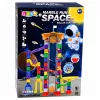 LEAN TOYS Space Track konstruktors 153 gab. - 3D krāsains bumbiņu trases komplekts ar tuneļiem un bumbiņām