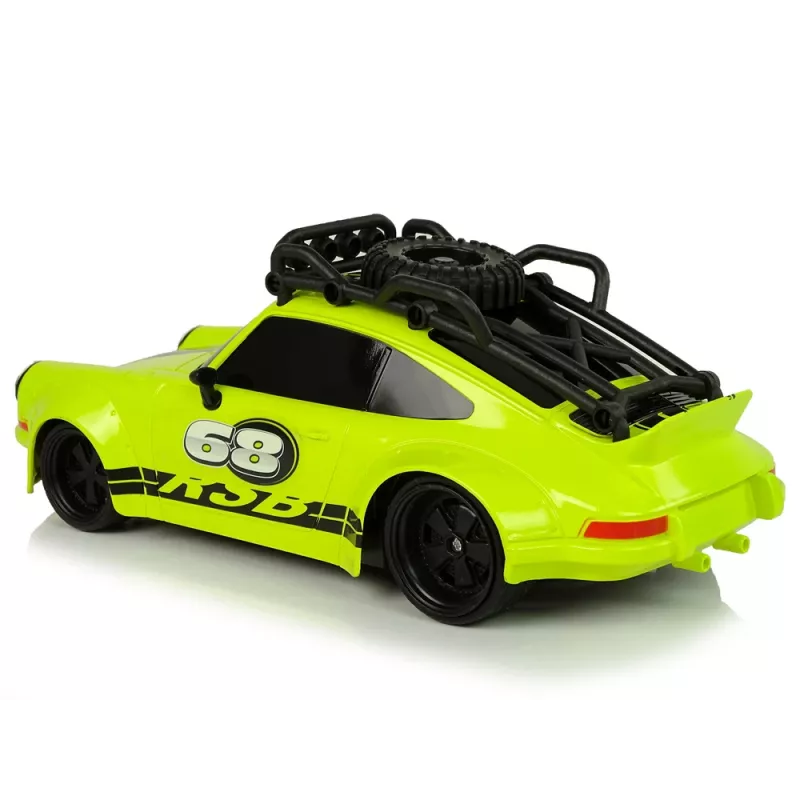 LEAN TOYS Sports Car 1:18 Green Spare Wheel Pilot