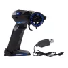 LEAN TOYS Sports Motorcycle 2.4G Remote Controlled Racer Range 35m Blue