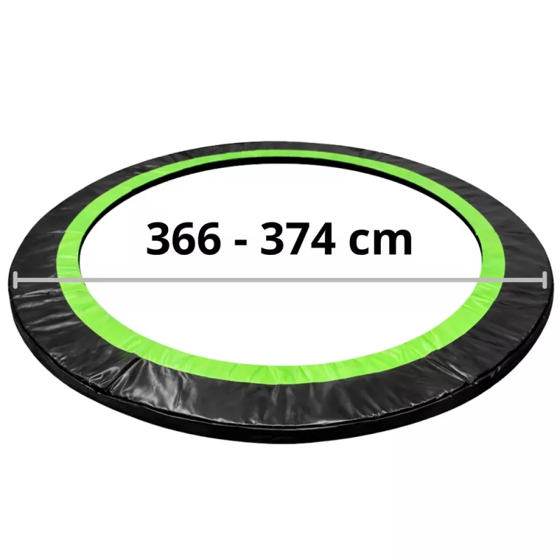 LEAN TOYS atsperu pārvalks 12 pēdu trampolīnam LEAN SPORT PRO – UV izturīgs PVC, zils