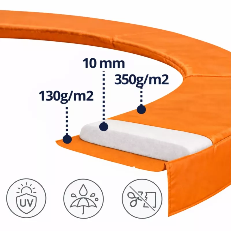 LEAN TOYS atsperu pārvalks 14 pēdu batutam LEAN SPORT BEST - Zils drošības polsterējums