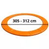 LEAN TOYS atsperu pārklājs 10 pēdu trampolīnam, zils, UV izturīgs PVC, EPE putas, elastīgās siksnas, EN71, BEST sērija