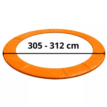 LEAN TOYS atsperu pārklājs 10 pēdu trampolīnam, zils, UV izturīgs PVC, EPE putas, elastīgās siksnas, EN71, BEST sērija