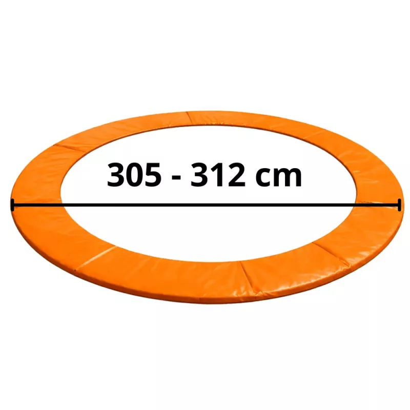 LEAN TOYS atsperu pārklājs 10 pēdu trampolīnam, zils, UV izturīgs PVC, EPE putas, elastīgās siksnas, EN71, BEST sērija