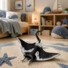 LEAN TOYS Stingray gumijas figūriņa, staipīga, reālistiska okeāna zivs 13cm