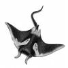 LEAN TOYS Stingray gumijas figūriņa, staipīga, reālistiska okeāna zivs 13cm