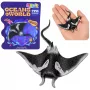 LEAN TOYS Stingray gumijas figūriņa, staipīga, reālistiska okeāna zivs 13cm