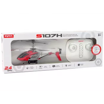 LEAN TOYS SYMA S107H 2.4G RC helikopters sarkans