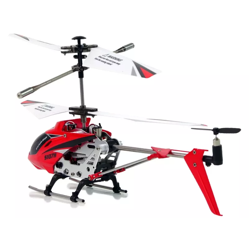 LEAN TOYS SYMA S107H 2.4G RC helikopters sarkans