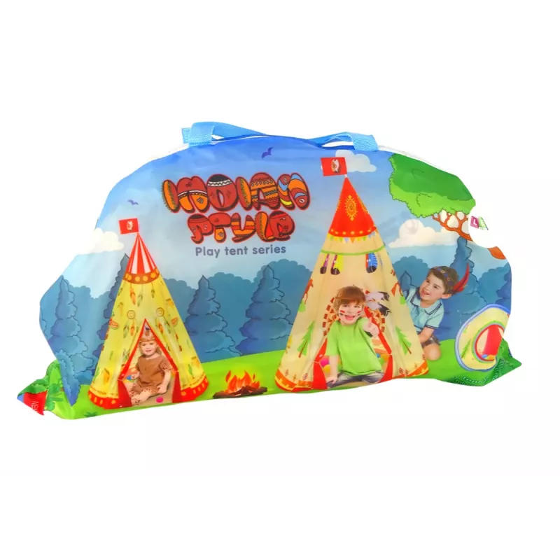 LEAN TOYS Tipi teltis bērniem dārzam