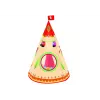 LEAN TOYS Tipi teltis bērniem dārzam