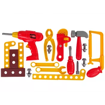 LEAN TOYS Instrumentu kaste Āmurs Knaibles Sarkana