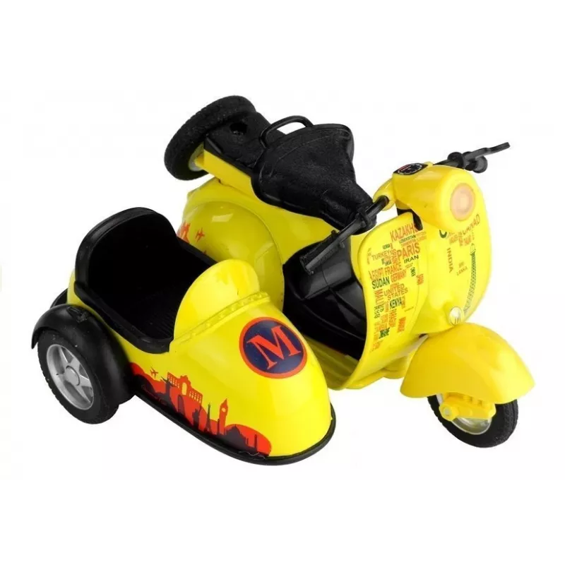 LEAN TOYS Rotaļlietu Motocikls 3 Krāsas Brauciens Gaismas Spēle 1:14