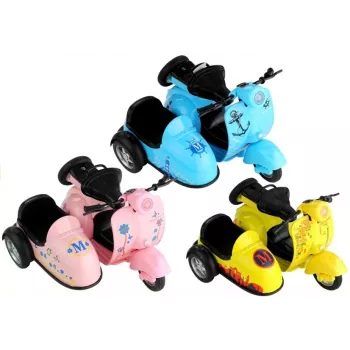 LEAN TOYS Rotaļlietu Motocikls 3 Krāsas Brauciens Gaismas Spēle 1:14
