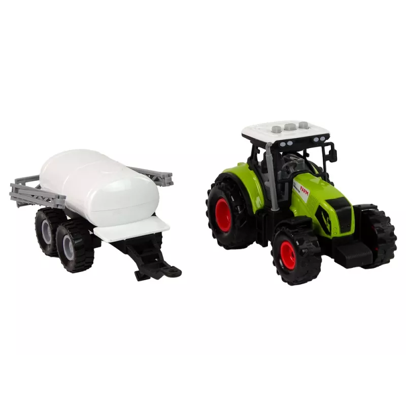 LEAN TOYS Traktors bērniem ar piekabi Lauku mašīna