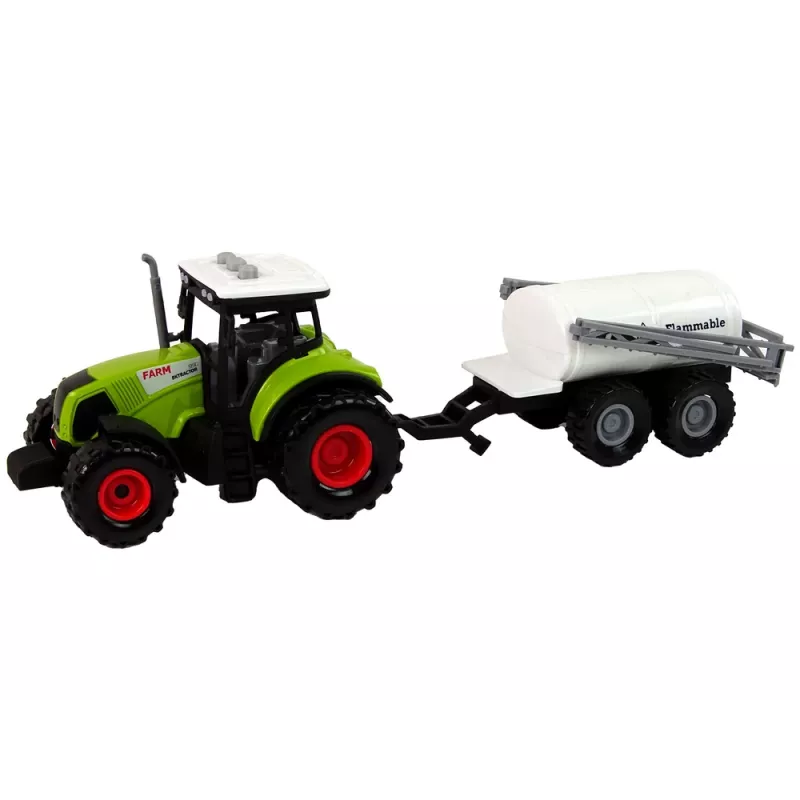 LEAN TOYS Traktors bērniem ar piekabi Lauku mašīna