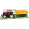 LEAN TOYS Traktors sarkans pašizgāzējs dzeltenais traktors 50 cm