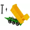 LEAN TOYS Traktors sarkans pašizgāzējs dzeltenais traktors 50 cm