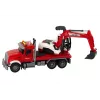 LEAN TOYS Kravas auto ar ekskavatoru traktoru ekskavatoru skaņu un gaismu
