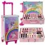 LEAN TOYS Unicorn Pink Ripošanas Koferis Skaistumkopšanas Komplekts