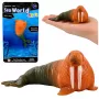 LEAN TOYS Valzirgs Gumijas Figūriņa Stiepjama Reālistisks Jūras Zīdītājs 13 cm