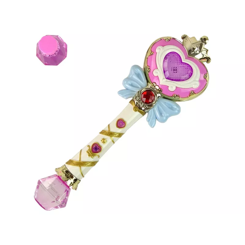 LEAN TOYS Wand Soap Bubbles Lights Pink Sounds