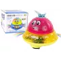 LEAN TOYS Ūdens bumba NLO Diodes Priecīga mūzika Rozā