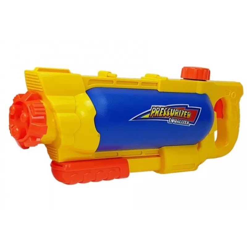 LEAN TOYS Ūdens pistole 1450 ml Dzelteni-Zila