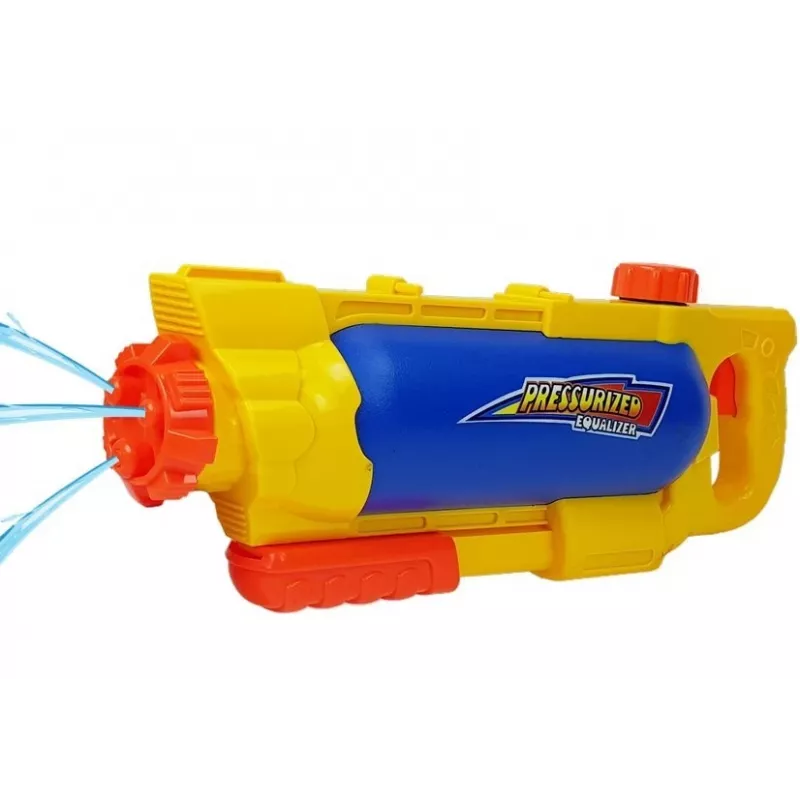LEAN TOYS Ūdens pistole 1450 ml Dzelteni-Zila