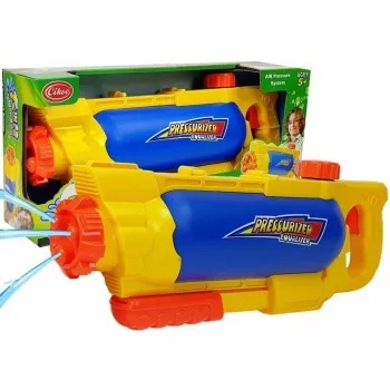 LEAN TOYS Ūdens pistole 1450 ml Dzelteni-Zila